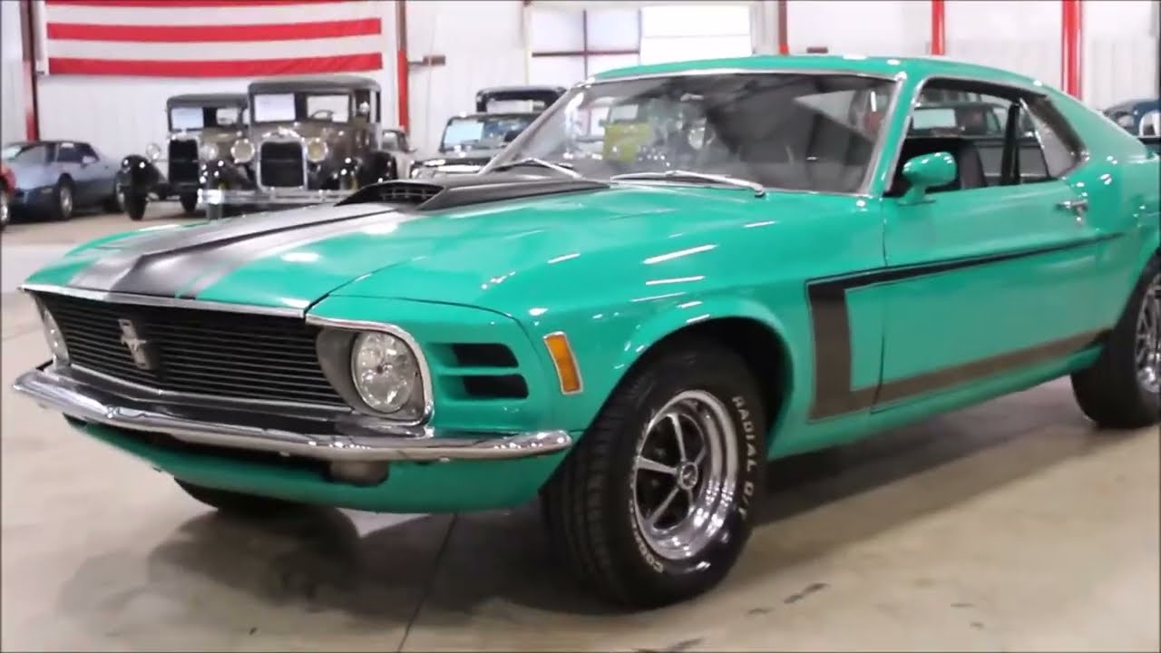 1970 Ford Mustang Green - YouTube