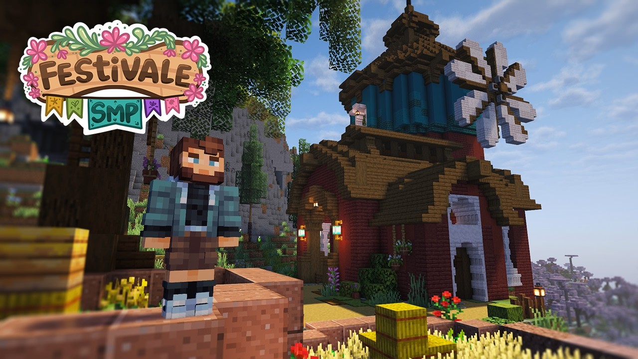 Building a MASSIVE Barn on Festivale SMP!