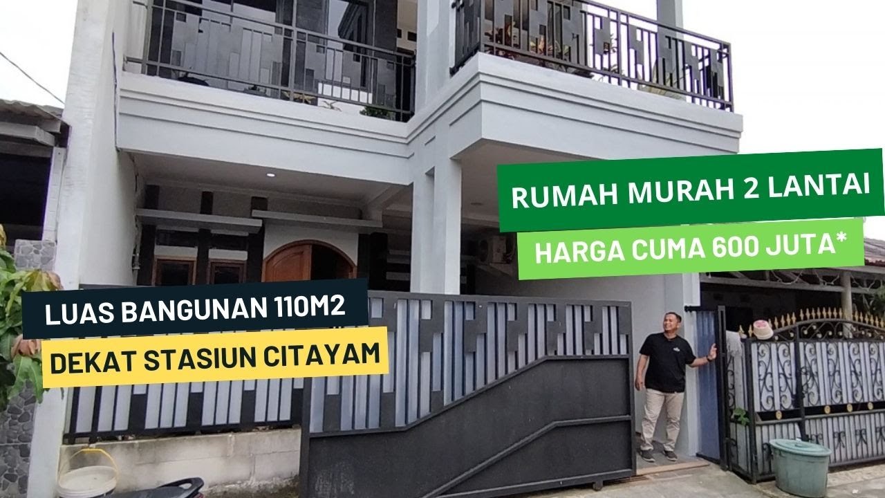 Rumah murah tapi mewah 2 lantai 3 kamar tidur di Citayam akses tol Sawangan
