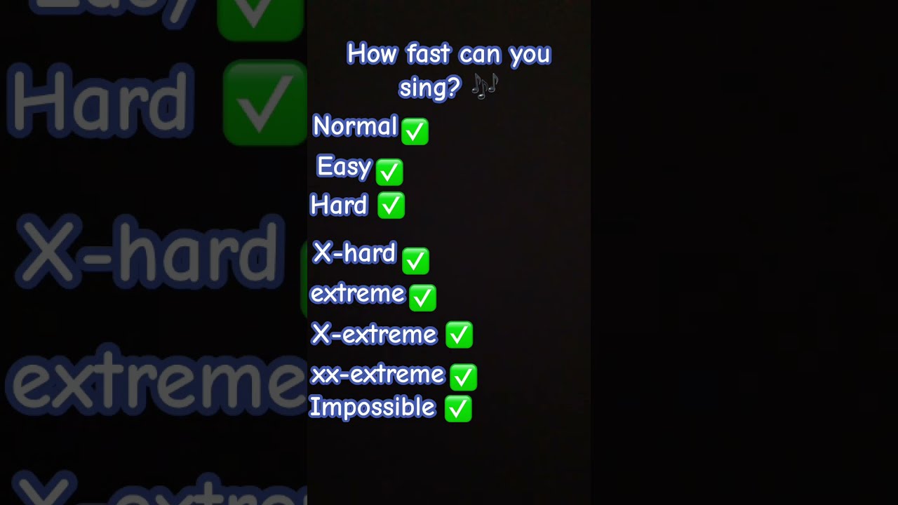 How Fast Can You Sing Part 2