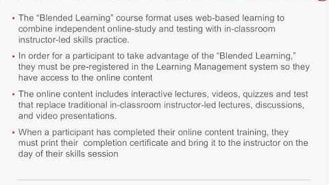 Volunteer Instructor Orientation - Course Formats