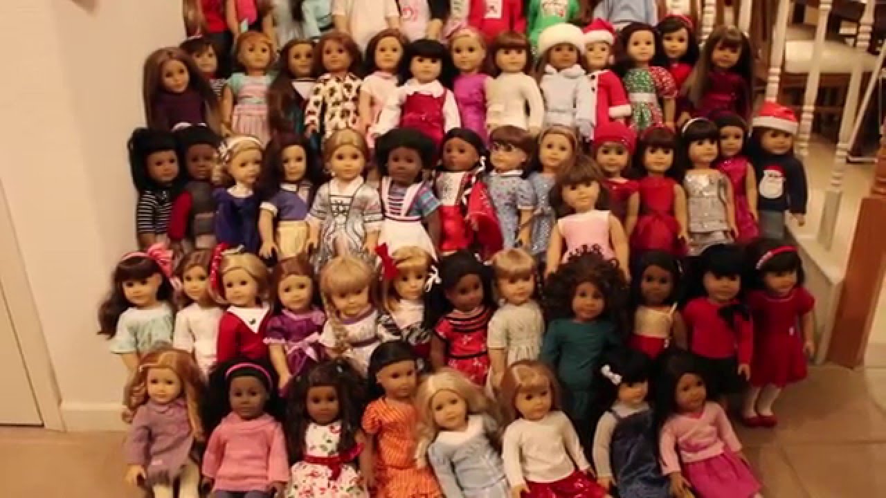 All My 107 American Girl Dolls January 2016! - YouTube