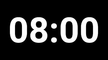 Just 8 Minute Countdown Timer for Slide, Keynote, Powerpoint