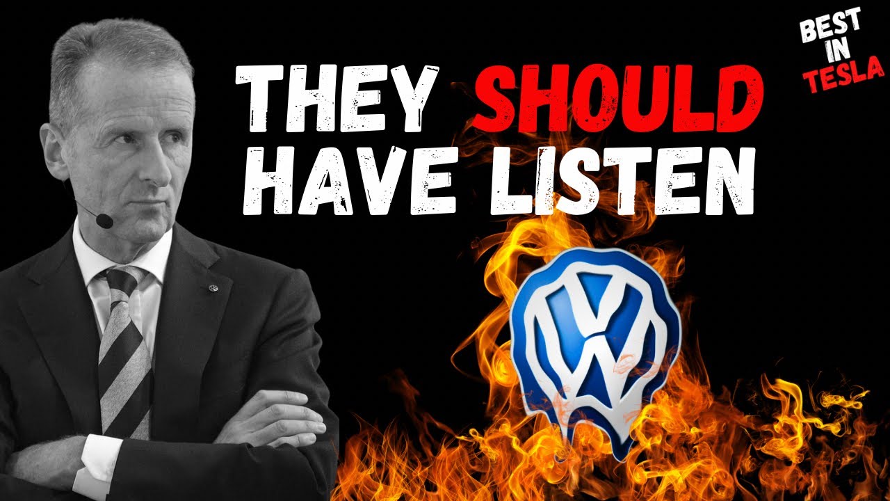 Herbert Diess warned them, but they fired him & now VW is to fire 20,000 employees!