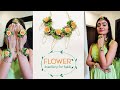 Flower Jewellery for Mehendi Ceremony | DIY Wedding Jewellery