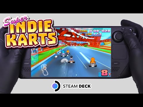 Super Indie Karts | Steam Deck Gameplay | Steam OS