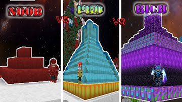 Noob vs Pro vs Rich - BUILD A PYAMID In Bed Wars | Blockman Go Gameplay Adventure  (Android , iOS)