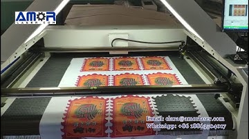 CCD camera laser cutting machine| Laser fabric cutting machine for printing garment