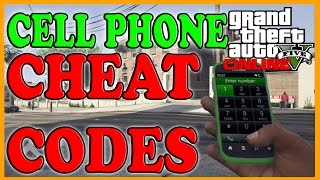 GTA 5 Tips and Tricks - ALL Known Cell Phone Cheat Codes (GTA 5 Next Gen Cheats)