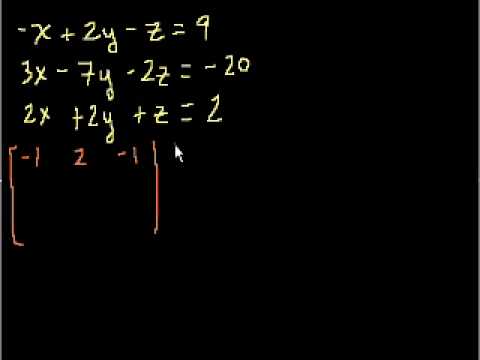 Solving 3 Equations With 3 Unknowns Youtube