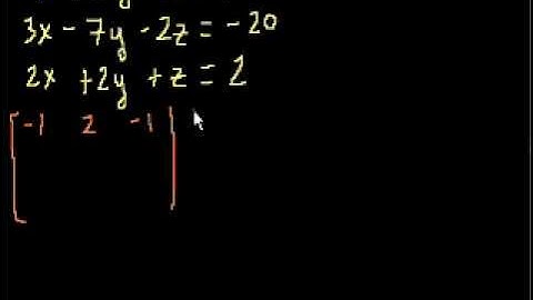 Solving 3 Equations with 3 Unknowns