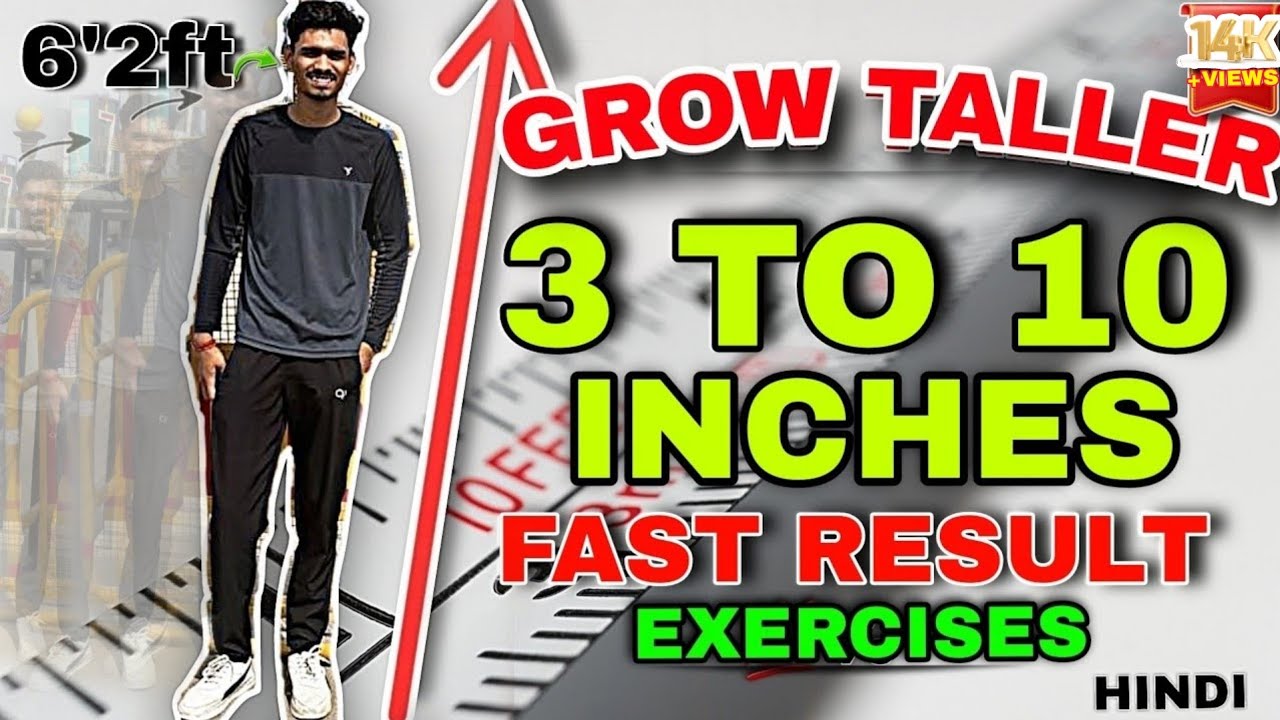 Outline Video How to Grow TALLER FASTER Naturally ? At Any age | In 5 Steps *Exercises *