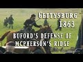 Civil War 1863 - Gettysburg July 1st - Defense of McPherson's Ridge