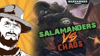 Мультшоу Репорт Warhammer 40k Salamanders VS Chaos 1500 pts