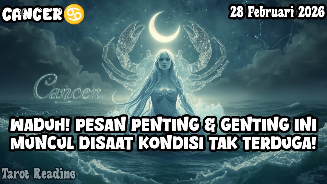 Cancer♋ Waduh! Pesan Penting & genting Ini Muncul di Saat yang Tidak Terduga Hari Ini - Mata Zodiak