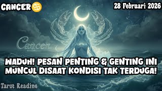 Cancer♋ Waduh! Pesan Penting \u0026 genting Ini Muncul di Saat yang Tidak Terduga Hari Ini - Mata Zodiak