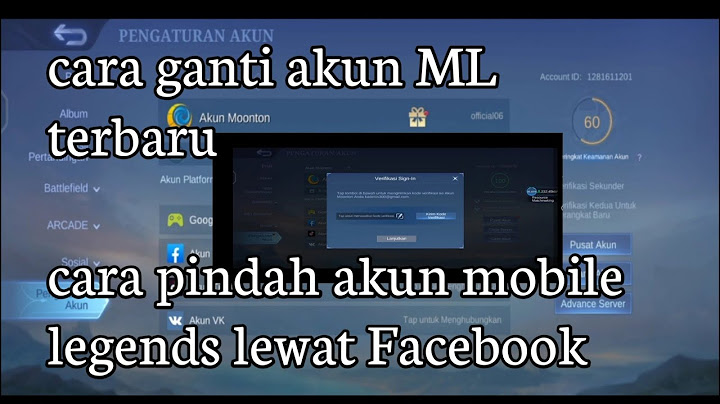 Bagaimana cara mengganti akun fb Di ML?