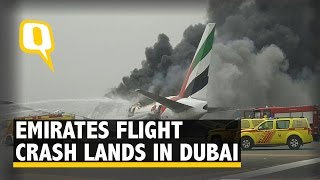 The Quint:Video of Emirates Flight That Crash Landed in Dubai Emerges