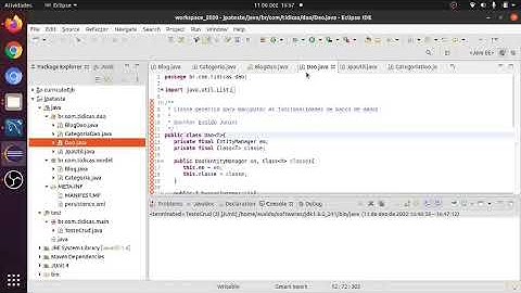Aplicação Java com JPA e framework EclipseLink