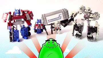 Kreo Battle Changers Optimus Prime & Megatron Review and Speed Build
