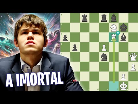 A Partida IMORTAL de Magnus Carlsen: Jogando como Mikhail Tal 