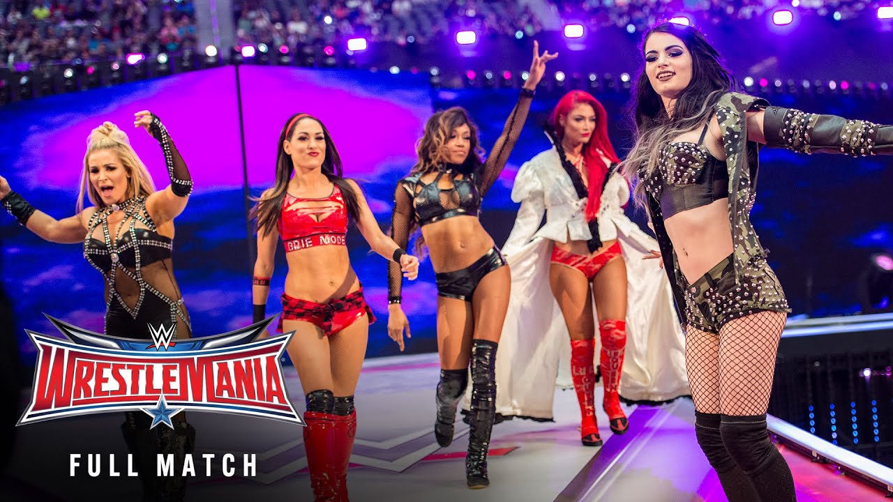 ПОЛНЫЙ МАТЧ: Команда Total Divas против Команды B.A.D. и Блондинки: Начало WrestleMania 32