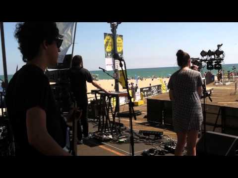 CULTS soundcheck at The Santa Monica Pier Twilight Concert Series