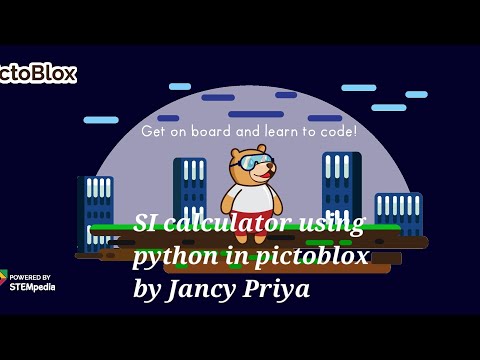 Calculating Simple Interest using python in pictoblox