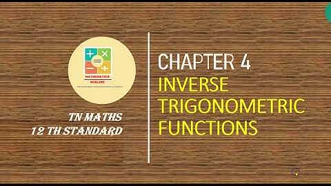 12th Maths lExercise 4.3Q.No.4(ii)I Inverse Trigonometric Functions- நேர்மாறு முக்கோணவியல் சார்புகள்