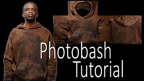 Photobash #34 realistic hoodie design photobash tutorial