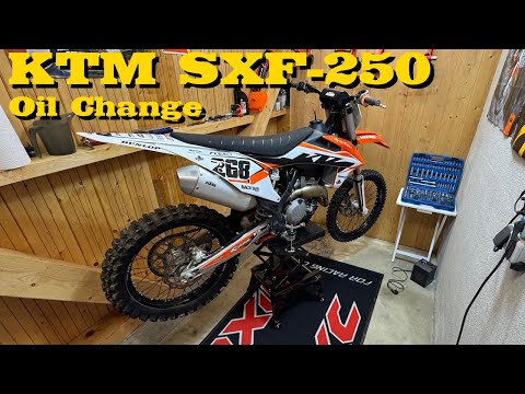 KTM SX F 250 Oil Change