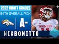 Broncos Snatch Outside Speed-Rush SPECIALIST in Nik Bonitto with No. 64 Pick | 2022 NFL Draft Grades