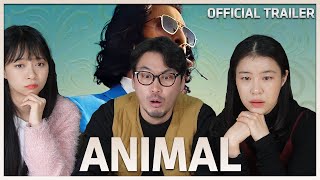 (SUB)Korean Actor \& Actress React to Animal Official Trailer| Ranbir Kapoor | Rashmika M | Bhushan K