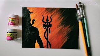 Mahadev painting art/ acrylic colour painting