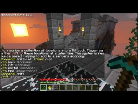 MineCraft plug-in showcase: RiftCraft 1.0.1