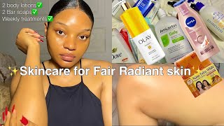 FAIR & CARAMEL SKIN COMBO! ✅| How to achieve smooth radiant skin without darkspots| Nano extra white