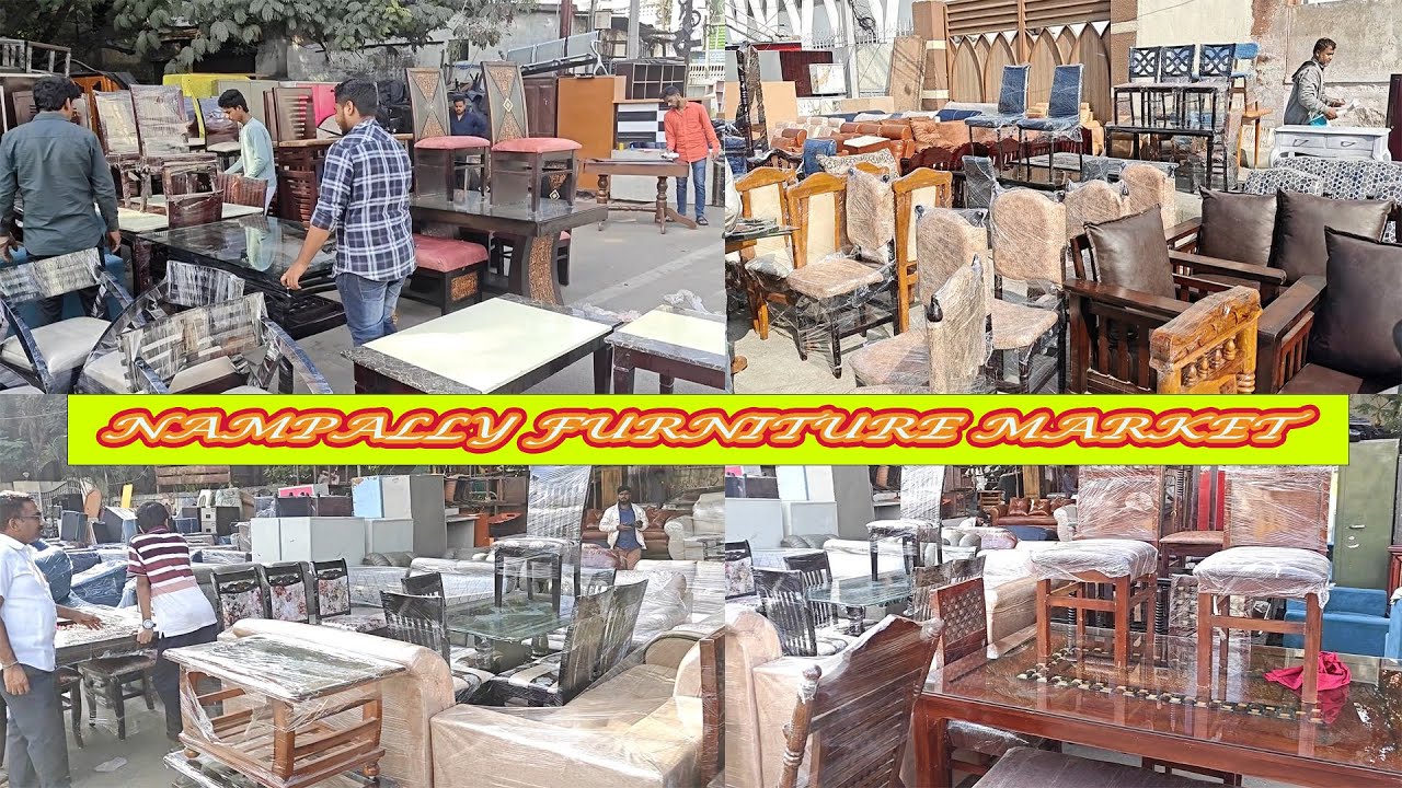 Nampally Sunday Furniture Market In Hyderabad | Cheap  Furniture Market Hyderabad @worldtraveler9453