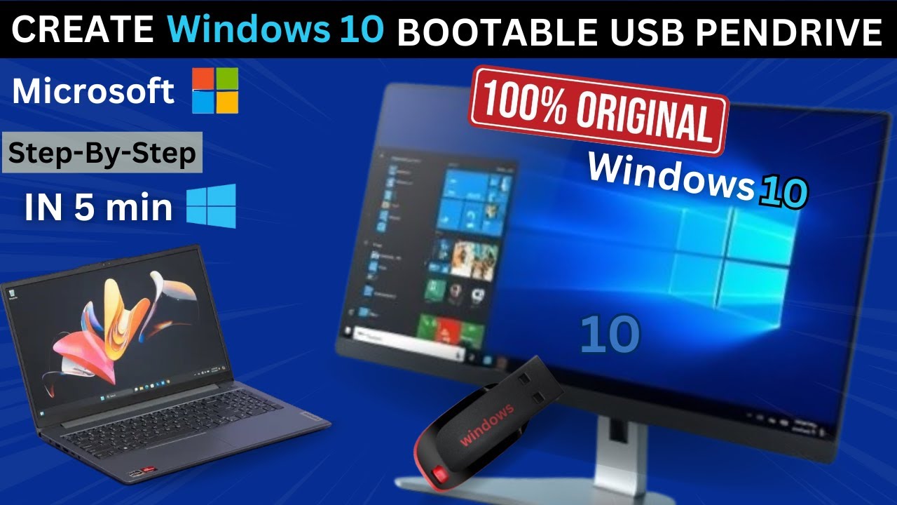 How to Create a Bootable Windows 10 USB Drive (Step-by-Step Guide ...