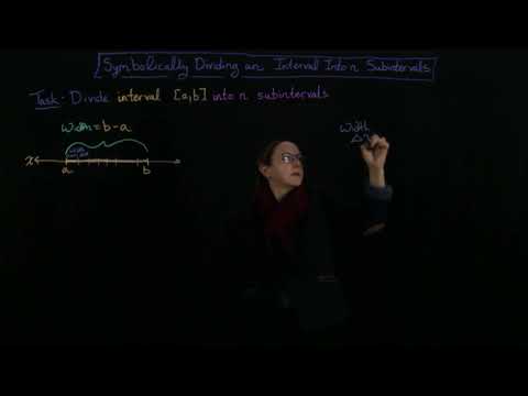 Symbolically Dividing an Interval into Subintervals