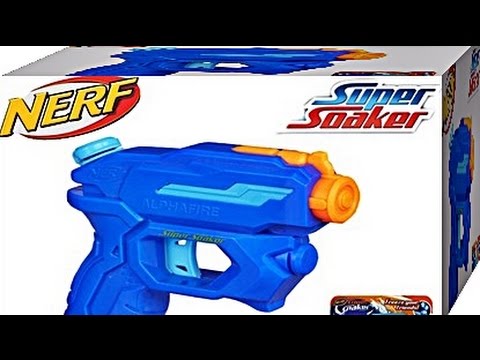 Nerf 너프 물총 수퍼소커 알파 파이어, 미니 권총형 물줄기 3개의 물놀이 장난감 워터건 리뷰 사용기 - Youtube