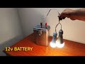 I made a 12 volt battery and got free electricity. great idea