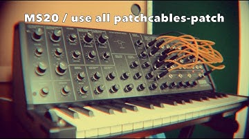 ms20 mini / using all my patchcords / loop