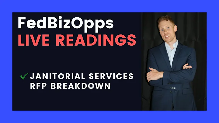 Government Contracts - Janitorial Services RFP Breakdown on FBO