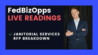 Government Contracts - Janitorial Services RFP Breakdown on FBO
