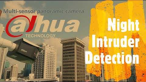 Dahua Multi-sensor IP Camera, Night Intruder Detection