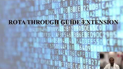 ROTA THROUGH GUIDE EXTENSION—Live lecture by Dr. Sharath Annam