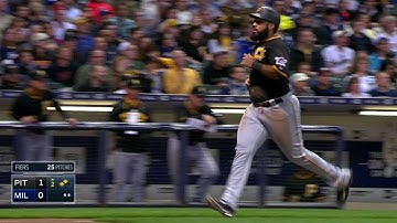 PIT@MIL: Mercer tallies an RBI with a sacrifice fly