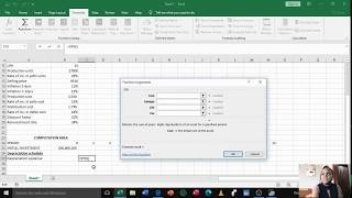 INVESTMENT APPRAISAL (A calculation using excel), by a Kyambogo University student.