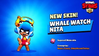 New Skin Whale Watch Nita || Brawl Stars