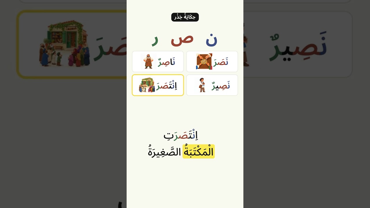 Nasr, Nasir, Intasara: One Arabic Root #shorts